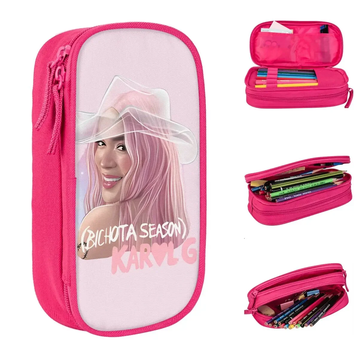 Karol G Album Music Pencil Case Hip Hop Reggaeton Pencil Pouch Pen Holder Kids Big Capacity Bag School Supplies Gifts Stationery
Karol G Album Music Pencil Case Hip Hop Reggaeton Pencil Pouch Pen Holder Kids Big Capacity Bag School Supplies Gifts Stationery