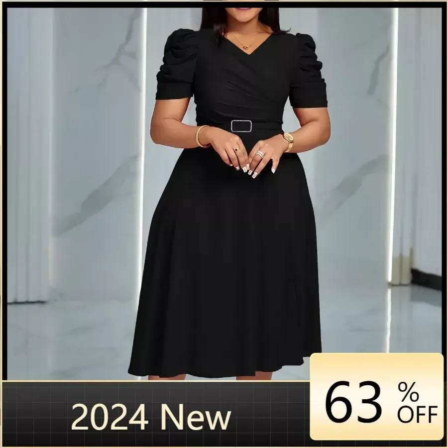 Office Lady A-line Dress African Long Dresses for Women 2024 Summer Sale Evening Party High Waist Robe Femme Plus Size Ladies
Office Lady A-line Dress African Long Dresses for Women 2024 Summer Sale Evening Party High Waist Robe Femme Plus Size Ladies
