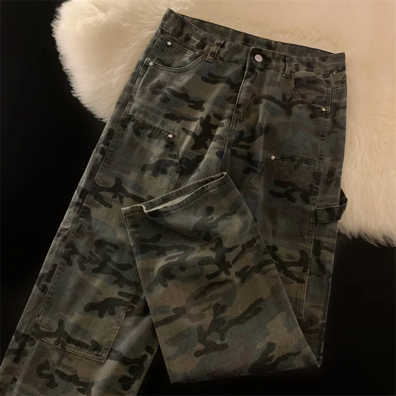 High Street Hip Hop Men's Jeans Loose Casual Camouflage Straight Leg Long Trousers Autumn Spring Trendy Brand Casual Jeans
High Street Hip Hop Men's Jeans Loose Casual Camouflage Straight Leg Long Trousers Autumn Spring Trendy Brand Casual Jeans