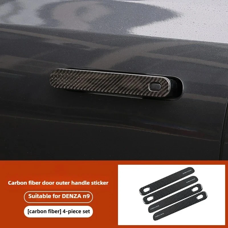 For DENZA N9 Car Door Handle Stickers 4Pcs/Set ABS Carbon Fiber Pattern Outer Pull Hand Sticker Trim Four Door Wrist Sticker
For DENZA N9 Car Door Handle Stickers 4Pcs/Set ABS Carbon Fiber Pattern Outer Pull Hand Sticker Trim Four Door Wrist Sticker