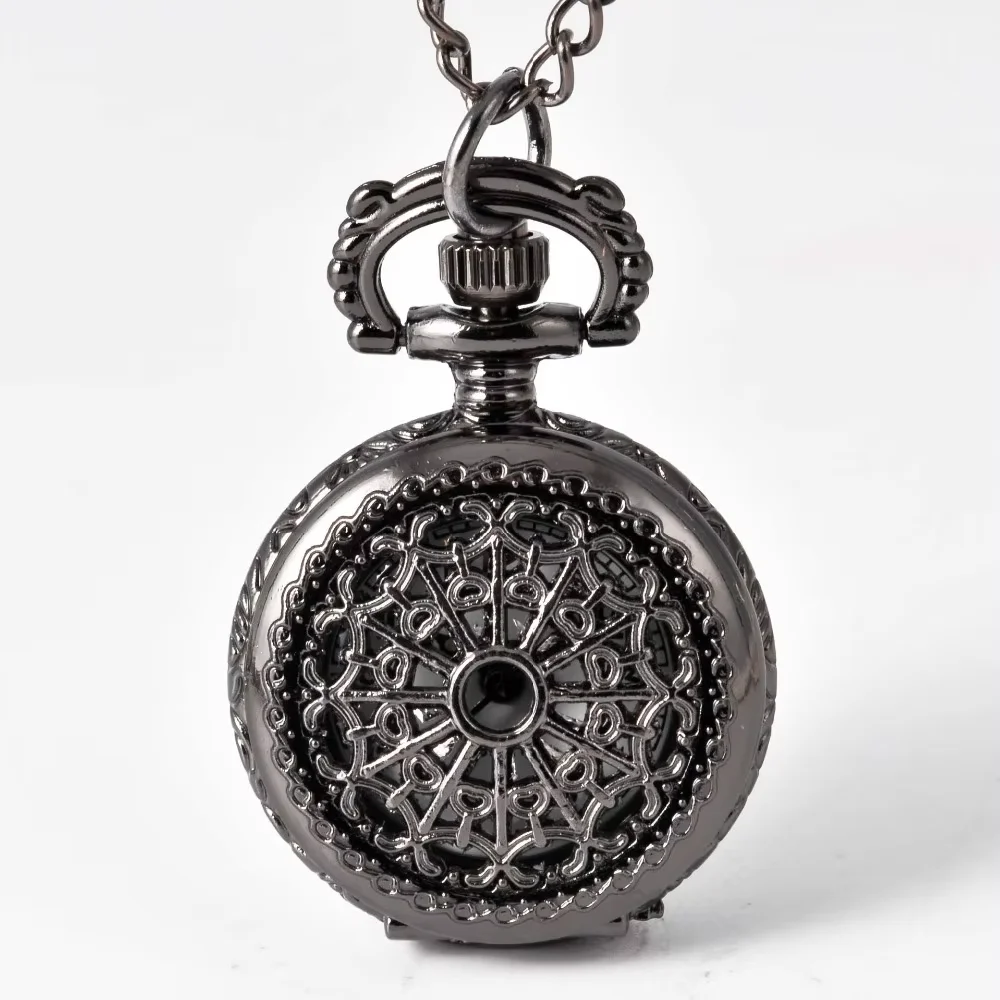 6009 New Fashion Spider Web Black Shi Ying Pocket Watch Retro Men's and Women's Pendant Necklace Antique Jewelry Pocket Watch
6009 New Fashion Spider Web Black Shi Ying Pocket Watch Retro Men's and Women's Pendant Necklace Antique Jewelry Pocket Watch