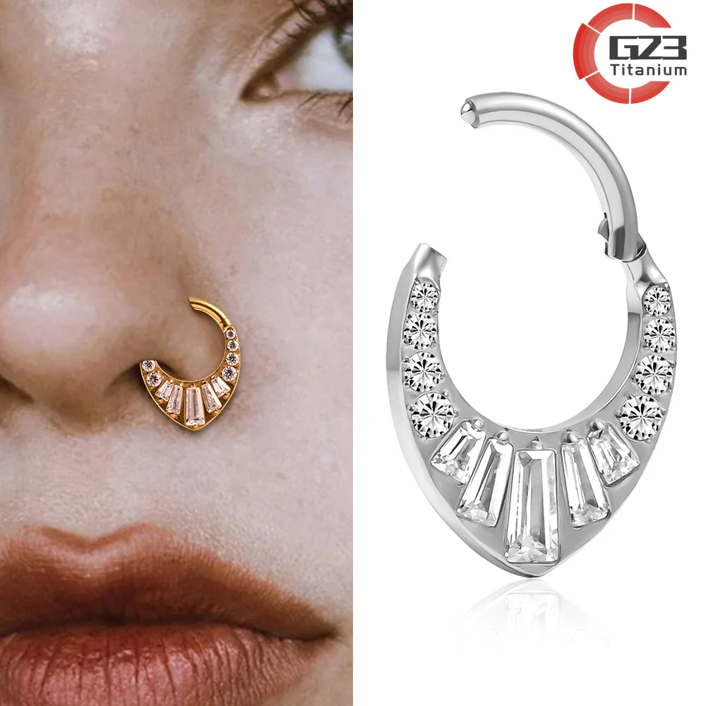 Doearko 1PC Septum Rings Hoop G23 titanium Segment Nose Rings Cartilage Clicker Hoop Earrings for Rook Daith Tragus for women
Doearko 1PC Septum Rings Hoop G23 titanium Segment Nose Rings Cartilage Clicker Hoop Earrings for Rook Daith Tragus for women