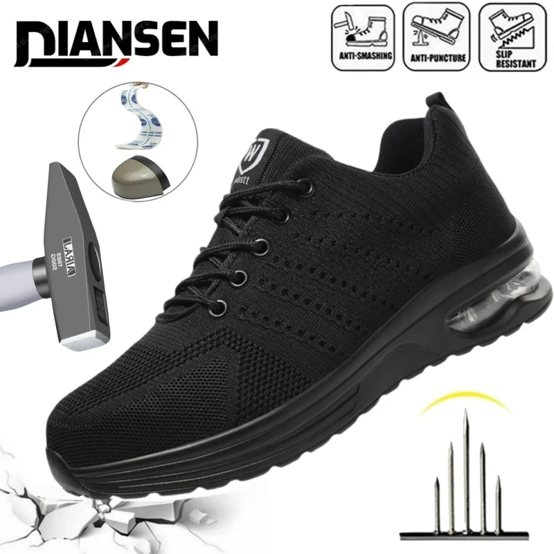 Steel Toe Boots Anti Shock Indestructible Slip Resistant Construction Work Shoes Lightweight Breathable Sneaker Hiking Men Boots
Steel Toe Boots Anti Shock Indestructible Slip Resistant Construction Work Shoes Lightweight Breathable Sneaker Hiking Men Boots