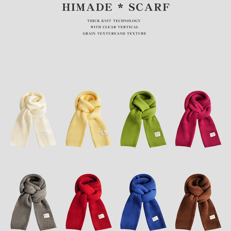 Himade корейский универсальный вязаный вязаный шарф для женщин осенне-зимнего тепло для пар, однотонный, элитный Ne
Himade корейский универсальный вязаный вязаный шарф для женщин осенне-зимнего тепло для пар, однотонный, элитный Ne