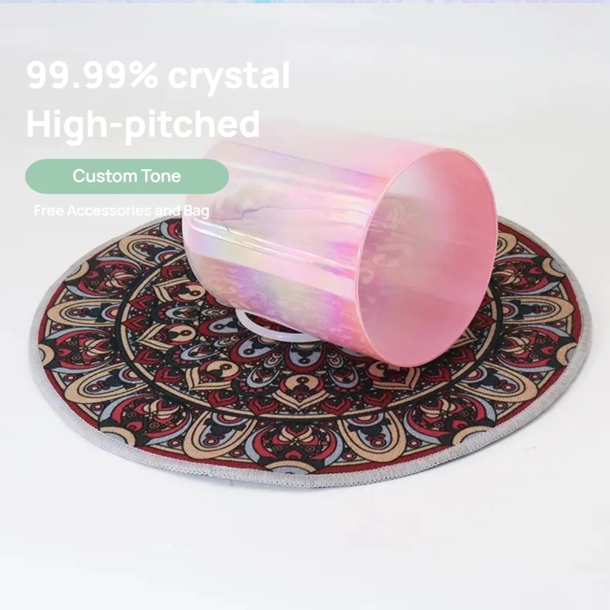 432Hz Crystal Singing Bowl Energy Cleansing Bowl with Bag for Healing Sound Therapy Meditation
432Hz Crystal Singing Bowl Energy Cleansing Bowl with Bag for Healing Sound Therapy Meditation