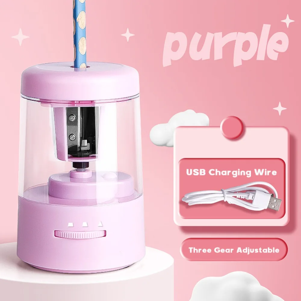 Three Gear Adjustable Electric Pencil Sharpener USB&Battery Dual Power Supply Automatic Pencil Sharpener Pencil Sharpening Tool
Three Gear Adjustable Electric Pencil Sharpener USB&Battery Dual Power Supply Automatic Pencil Sharpener Pencil Sharpening Tool