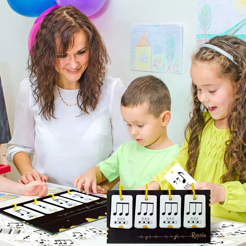 72PCS Music Enlightenment Learning Cards Note Instrument Rhythm Cognition Educational Tool Tabletop Early Education Flashcards
72PCS Music Enlightenment Learning Cards Note Instrument Rhythm Cognition Educational Tool Tabletop Early Education Flashcards