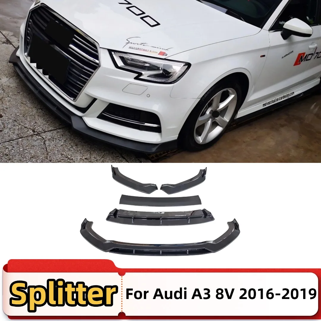 Front Splitter Bumper Lip Spoiler Diffuser Guard Decoration Body Kit Tuning Accessories Styling For Audi A3 S3 S-line 8V 2016-19
Front Splitter Bumper Lip Spoiler Diffuser Guard Decoration Body Kit Tuning Accessories Styling For Audi A3 S3 S-line 8V 2016-19