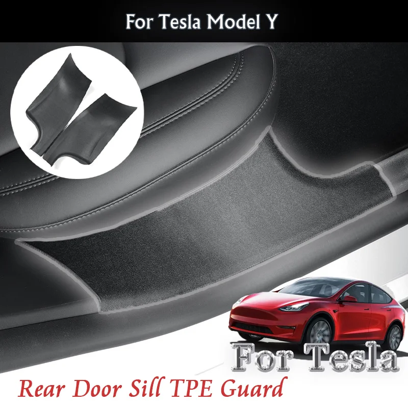 For Tesla Model Y 2020 2021 2022 2023 Car Rear Door Sill TPE Guard Protector Kick Protector Decoration Accessories Interior Kit
For Tesla Model Y 2020 2021 2022 2023 Car Rear Door Sill TPE Guard Protector Kick Protector Decoration Accessories Interior Kit