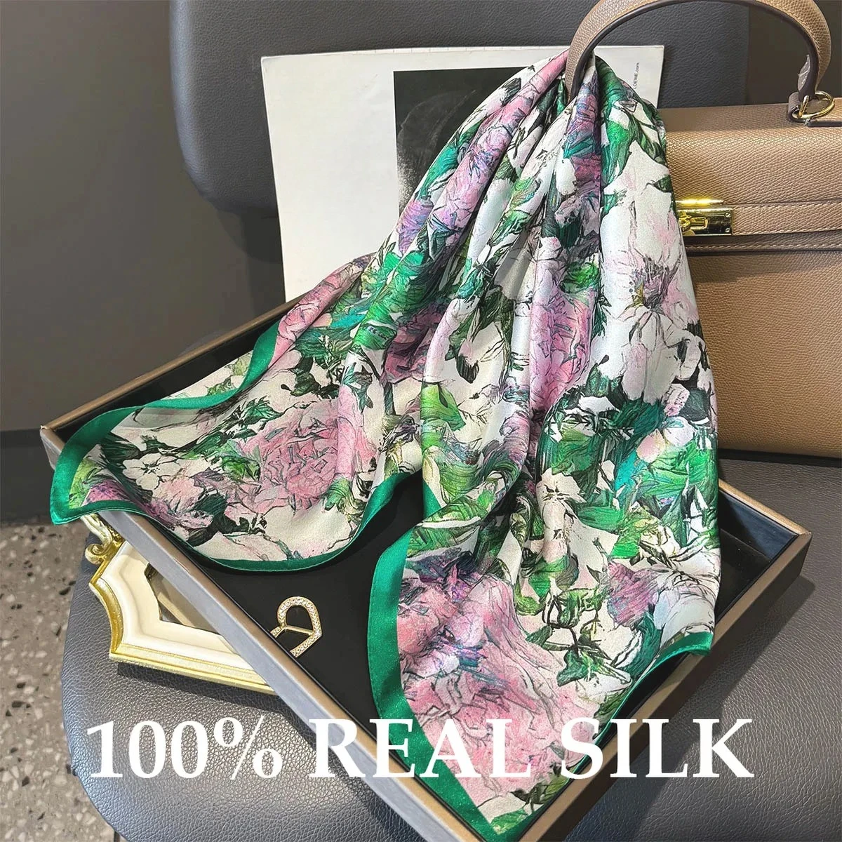 65cm Square Scarf 100% Natural Real Silk Scarf Fashion Women Summer Beach Scarves Shawl Poncho Pashmina Hijab Bandana Kerchief
65cm Square Scarf 100% Natural Real Silk Scarf Fashion Women Summer Beach Scarves Shawl Poncho Pashmina Hijab Bandana Kerchief
