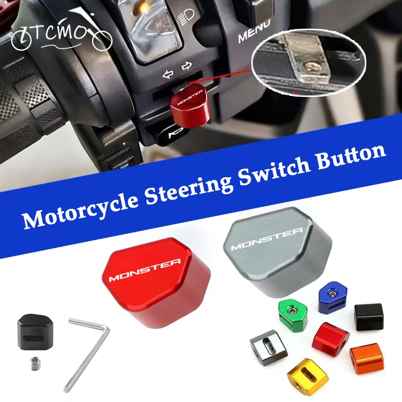 For Ducati Monster S2R / S4R S4RS Monster 796 /1100 CNC Aluminum Motorcycle Switch Button Turn Signal Switch Key Cap
For Ducati Monster S2R / S4R S4RS Monster 796 /1100 CNC Aluminum Motorcycle Switch Button Turn Signal Switch Key Cap