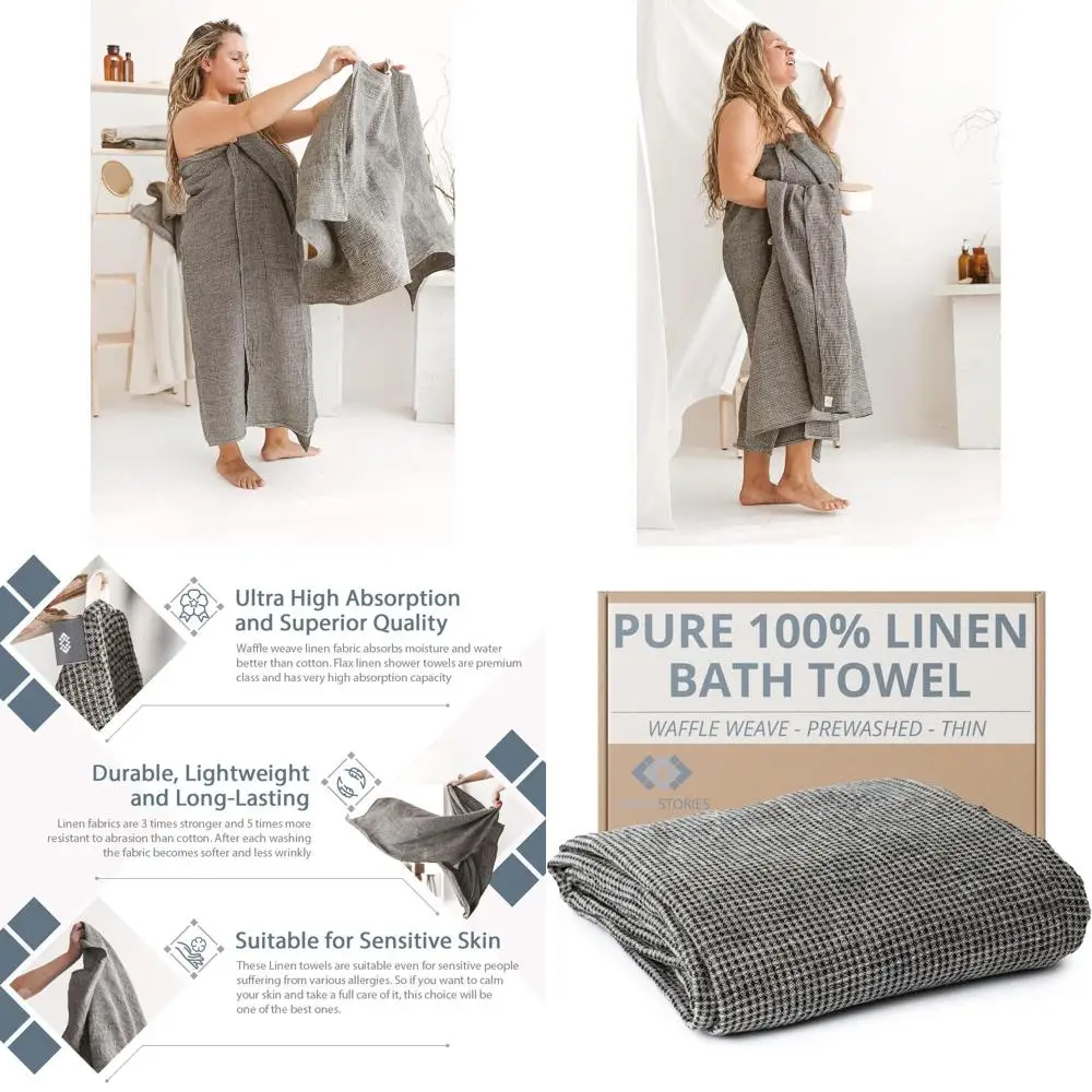 Роскошное дорожное полотенце из 100% льна — быстросохнущее вафельное полотенце 30x60 черного цвета, натуральное для спортзала и сауны
Роскошное дорожное полотенце из 100% льна — быстросохнущее вафельное полотенце 30x60 черного цвета, натуральное для спортзала и сауны