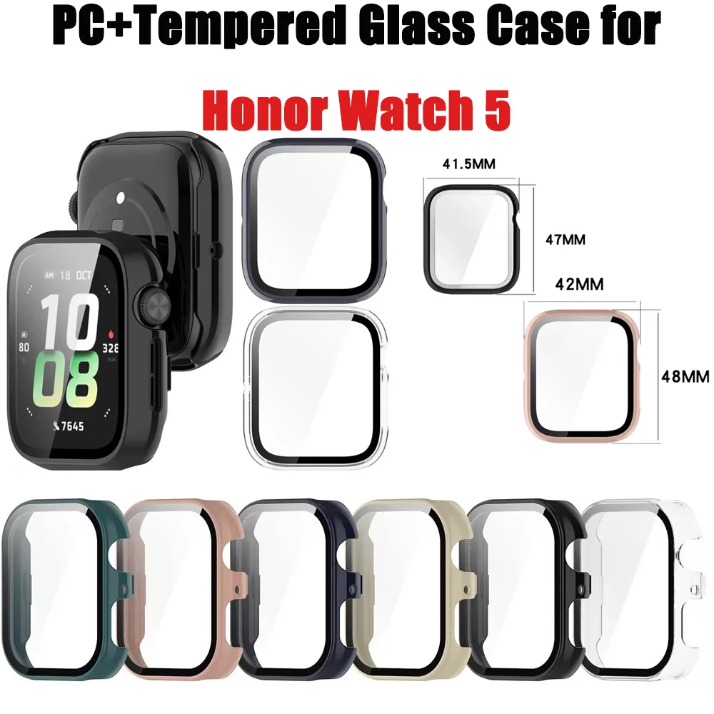 PC+Tempered Glass Case for Honor Watch 5 Smart Watch Strap Protective Cover Bumper Honor Watch 5 Screen Protector Accessories
PC+Tempered Glass Case for Honor Watch 5 Smart Watch Strap Protective Cover Bumper Honor Watch 5 Screen Protector Accessories