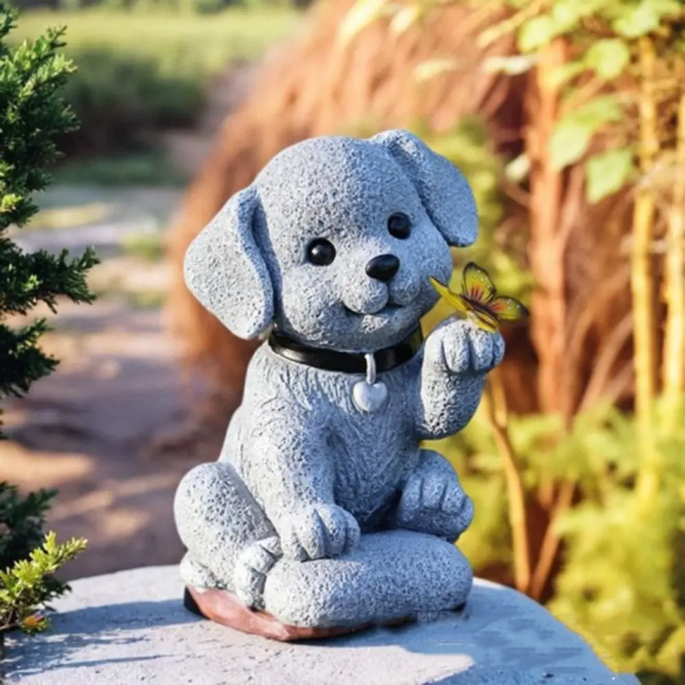 Micro Landscape Resin Puppy Butterfly Solar Ornament Creative Waterproof Animal Sculptures Lamp Vivid Cute Dog Statue Light Yard
Micro Landscape Resin Puppy Butterfly Solar Ornament Creative Waterproof Animal Sculptures Lamp Vivid Cute Dog Statue Light Yard