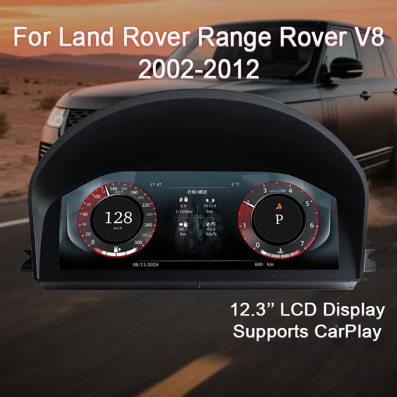Цифровая приборная панель для Land Rover Range Rover V8 2002-2012, спидометр, приборная панель, 12,3-дюймовый полный ЖК-дисплей CarPlay
Цифровая приборная панель для Land Rover Range Rover V8 2002-2012, спидометр, приборная панель, 12,3-дюймовый полный ЖК-дисплей CarPlay