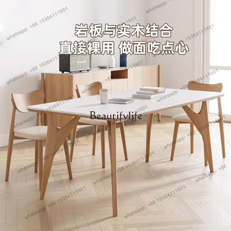 D25Log ash wood rock slab dining table household small apartment log color solid wood dining table and chairs
D25Log ash wood rock slab dining table household small apartment log color solid wood dining table and chairs