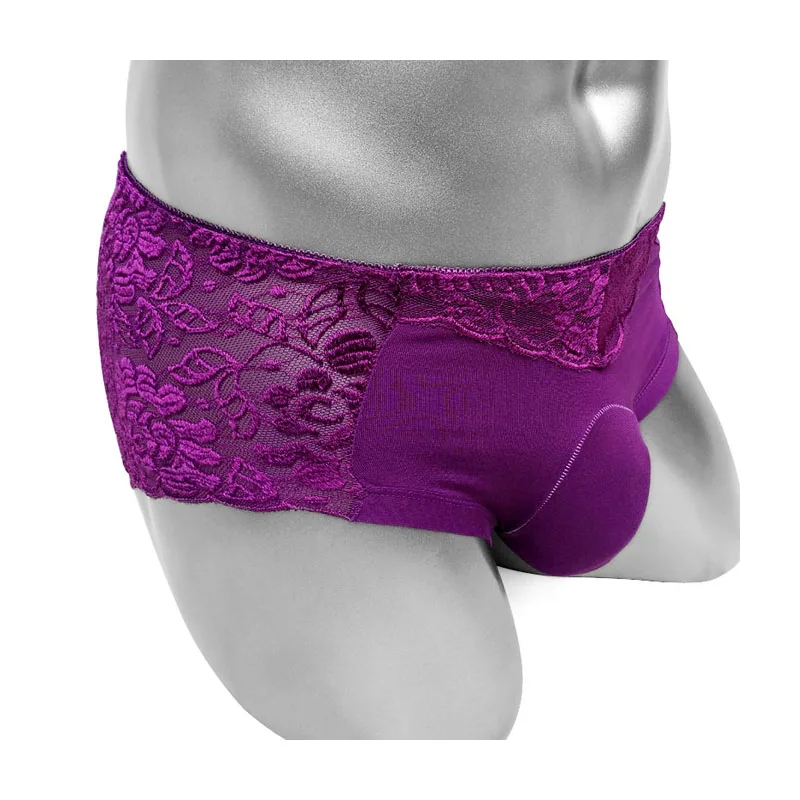Floral Lace Sissy Bulge Pouch Panties for Mens Briefs Underwear See Through Butt Sexy Lingerie Cotton Male Underpant
Floral Lace Sissy Bulge Pouch Panties for Mens Briefs Underwear See Through Butt Sexy Lingerie Cotton Male Underpant