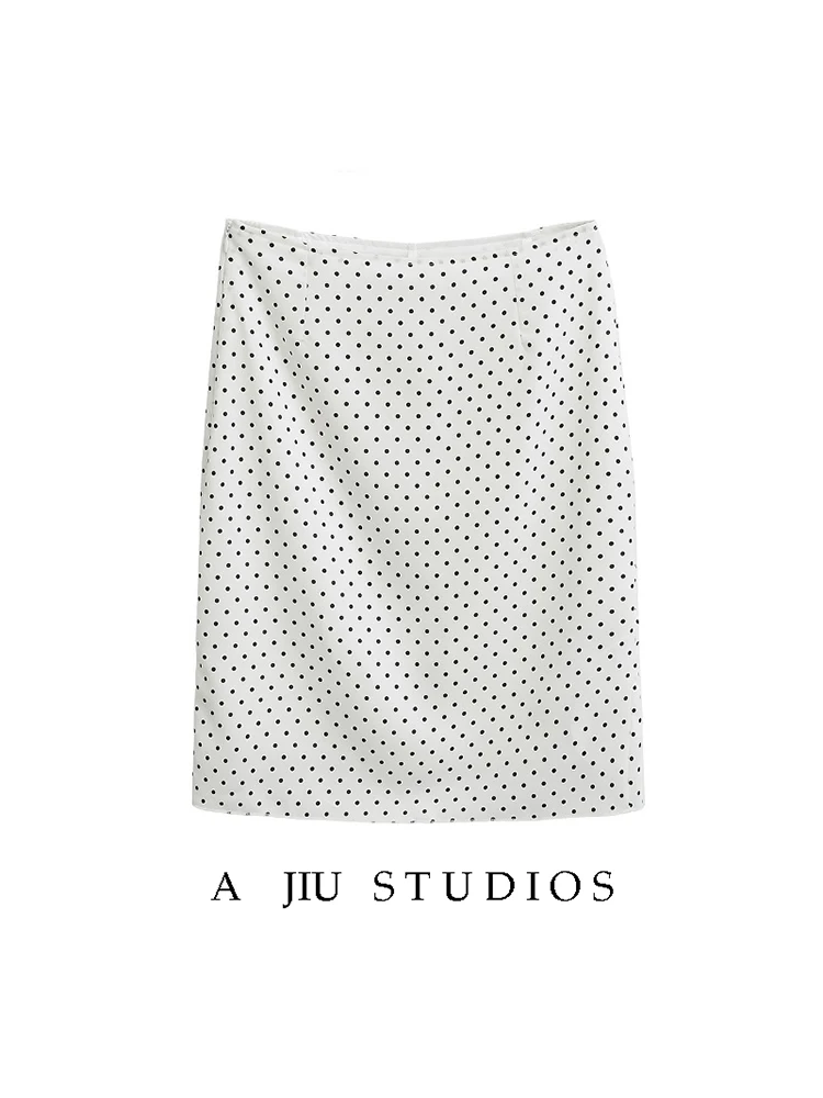 American Retro Polka Dot High Waist A-Line Skirt Women's Design Sense Back Slit Slimming Skirt Commute Style Summer Coll...
American Retro Polka Dot High Waist A-Line Skirt Women's Design Sense Back Slit Slimming Skirt Commute Style Summer Coll...