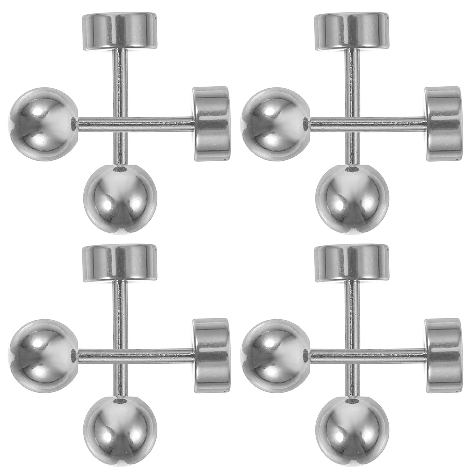 8 Pcs Stainless Steel Small Ball Stud Earrings Flat Screw Back Women Post Earrings Lightweight Comfortable Simple Elegant
8 Pcs Stainless Steel Small Ball Stud Earrings Flat Screw Back Women Post Earrings Lightweight Comfortable Simple Elegant