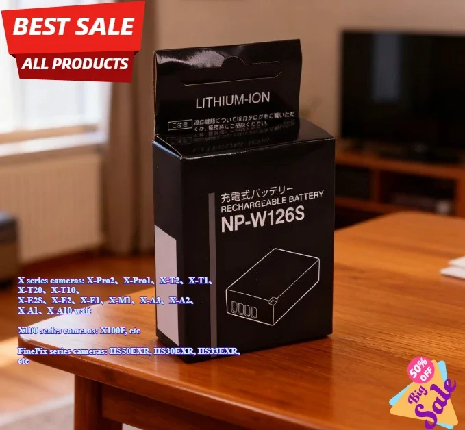 Аккумулятор для камеры 1200 мАч, литиевый аккумулятор NP-W126S, подходит для X X100 FinePix X-Pro2 X-Pro1 X-T2 X-T1 X-T20 X-T10 X-E2S X-A3 X-A2
Аккумулятор для камеры 1200 мАч, литиевый аккумулятор NP-W126S, подходит для X X100 FinePix X-Pro2 X-Pro1 X-T2 X-T1 X-T20 X-T10 X-E2S X-A3 X-A2