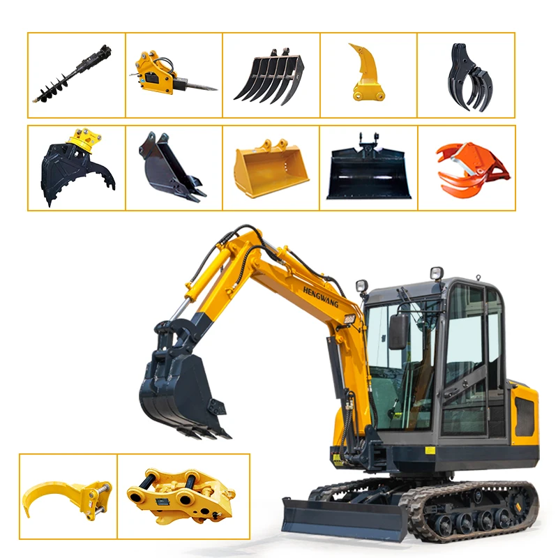 Customized Mini Excavator Small Crawler Excavator 2.5Ton Orchard Farm Engineering Diesel Engine Hydraulic Small Mini Excavator 
Customized Mini Excavator Small Crawler Excavator 2.5Ton Orchard Farm Engineering Diesel Engine Hydraulic Small Mini Excavator