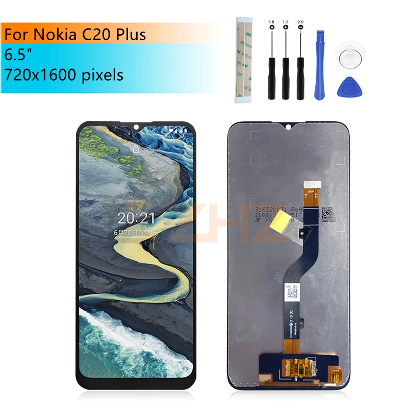 For Nokia C20plus LCD Display Touch Screen Digitizer Assembly For Nokia C20 Plus Display With Frame Replacement Parts 6.5"
For Nokia C20plus LCD Display Touch Screen Digitizer Assembly For Nokia C20 Plus Display With Frame Replacement Parts 6.5"