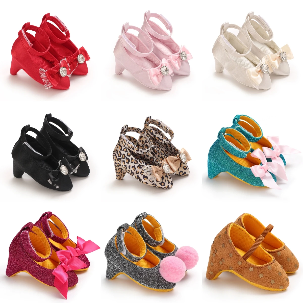 Newborn Infant Baby Fashion Girls High Heels Shoes 0-5Months Princess Bow Party Crib Shoes Photo Props Shoes
Newborn Infant Baby Fashion Girls High Heels Shoes 0-5Months Princess Bow Party Crib Shoes Photo Props Shoes