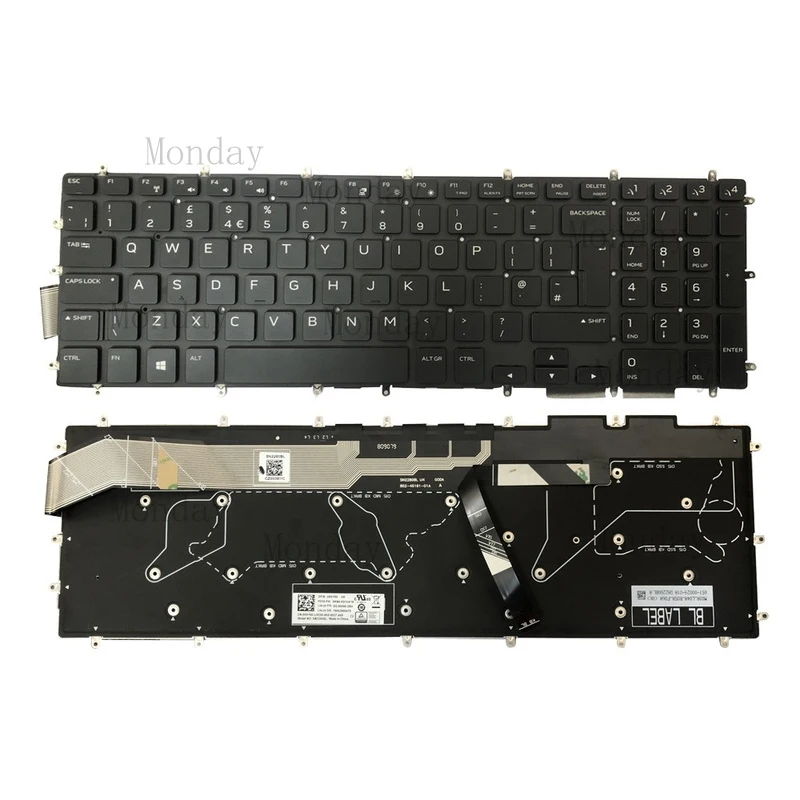 W For Dell Alienware M15 R1, M17 R1 2019, 0K5Y90 UK RGB Backlit Keyboard
W For Dell Alienware M15 R1, M17 R1 2019, 0K5Y90 UK RGB Backlit Keyboard