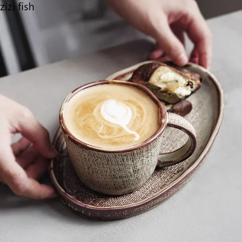 Japanese Retro Ceramic Mug Creative Irregular Coffee Mugs Restaurant Home Breakfast Cup Large Capacity Tea Cup Office Water Cups
Japanese Retro Ceramic Mug Creative Irregular Coffee Mugs Restaurant Home Breakfast Cup Large Capacity Tea Cup Office Water Cups