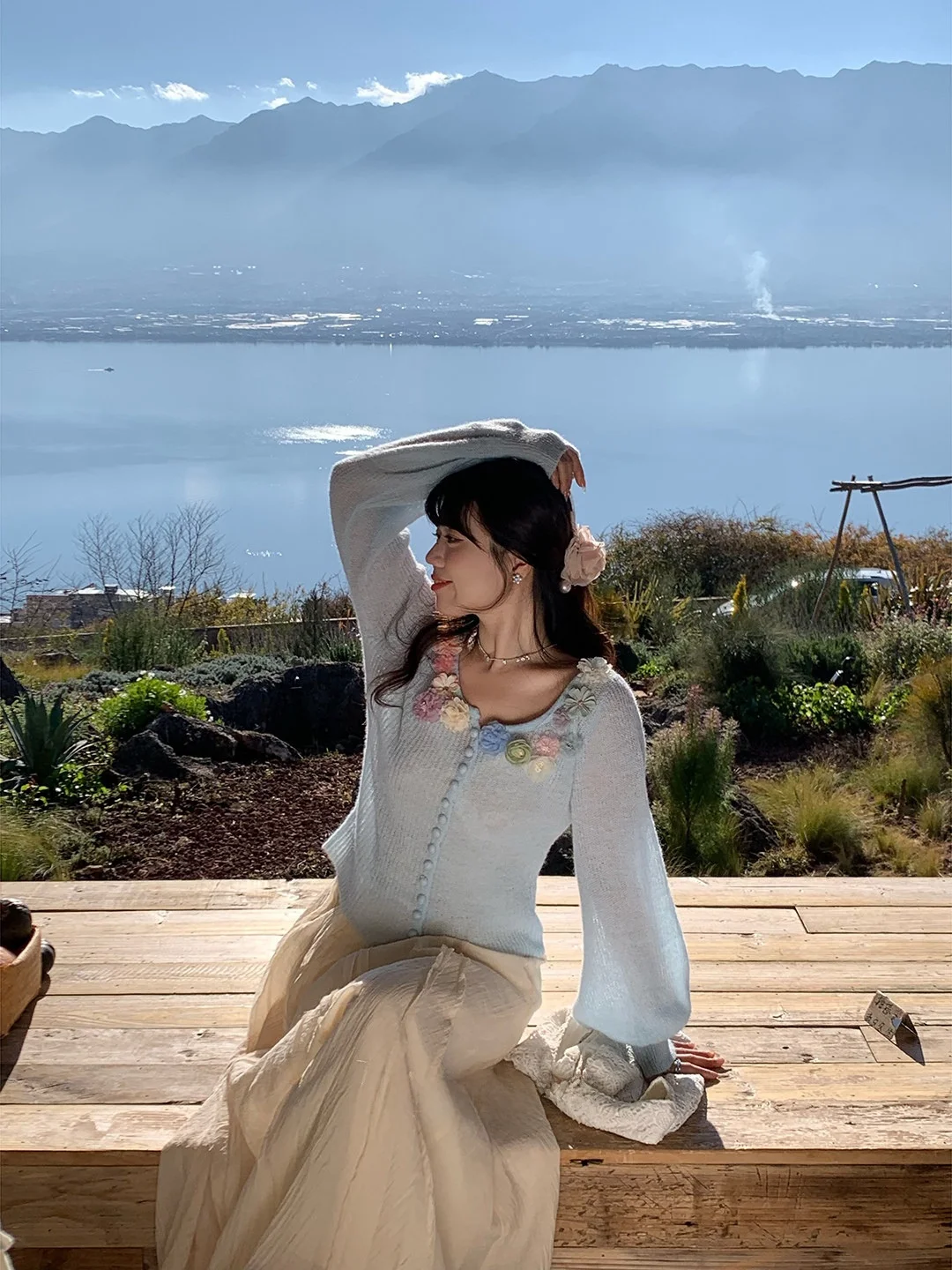 Mimosa plus Size Knitted Sweater Handmade Simulation Flowers Casual Sle Spring Faion Women's Long Sve Cardigan
Mimosa plus Size Knitted Sweater Handmade Simulation Flowers Casual Sle Spring Faion Women's Long Sve Cardigan