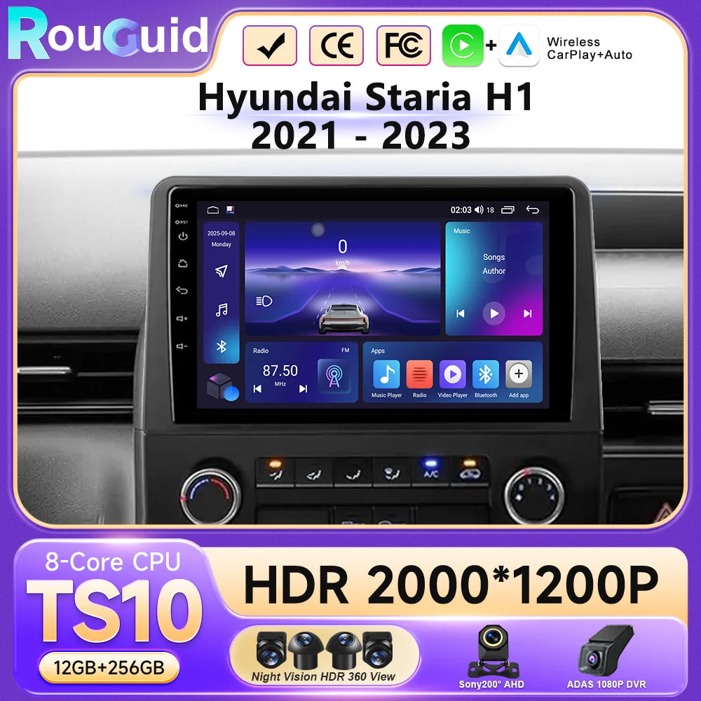 Android 16 For Hyundai Staria H1 2021 - 2023 Auto Radio Multimedia Player Carplay Screen Stereo Head Unit Navigation No 2din DVD
Android 16 For Hyundai Staria H1 2021 - 2023 Auto Radio Multimedia Player Carplay Screen Stereo Head Unit Navigation No 2din DVD