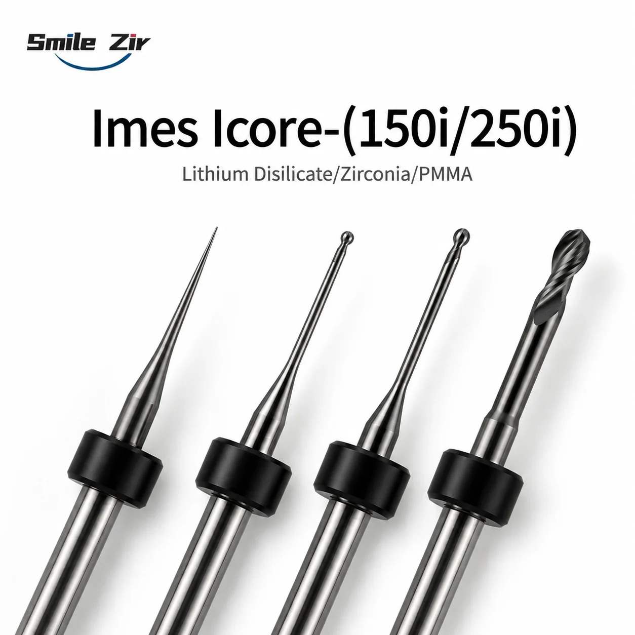 Imes Icore 150i/250i Milling Burs Diamond Coating Cutter Milling Tools Lithium Disilicate Zirconia PMMA DC NC Grinding Drills
Imes Icore 150i/250i Milling Burs Diamond Coating Cutter Milling Tools Lithium Disilicate Zirconia PMMA DC NC Grinding Drills