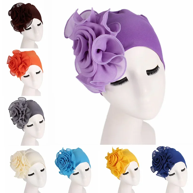 Muslim Head Wrap Scarf Cap for Women Side Big Flower Turban Elastic Cloth Head Caps Ladies Bandanas Hair Accessories
Muslim Head Wrap Scarf Cap for Women Side Big Flower Turban Elastic Cloth Head Caps Ladies Bandanas Hair Accessories