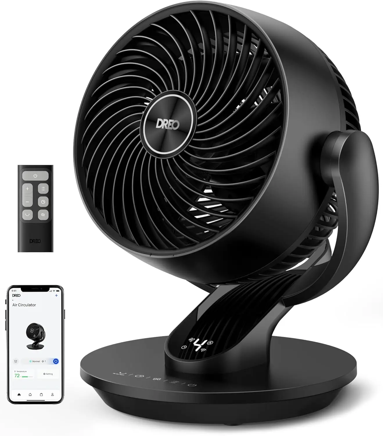 Smart Air Circulator Fan for Bedroom, 120° Vertical & 90° Oscillating, Quiet, 70ft Range, 4 Speeds, 5 Modes, 12H Timer
Smart Air Circulator Fan for Bedroom, 120° Vertical & 90° Oscillating, Quiet, 70ft Range, 4 Speeds, 5 Modes, 12H Timer