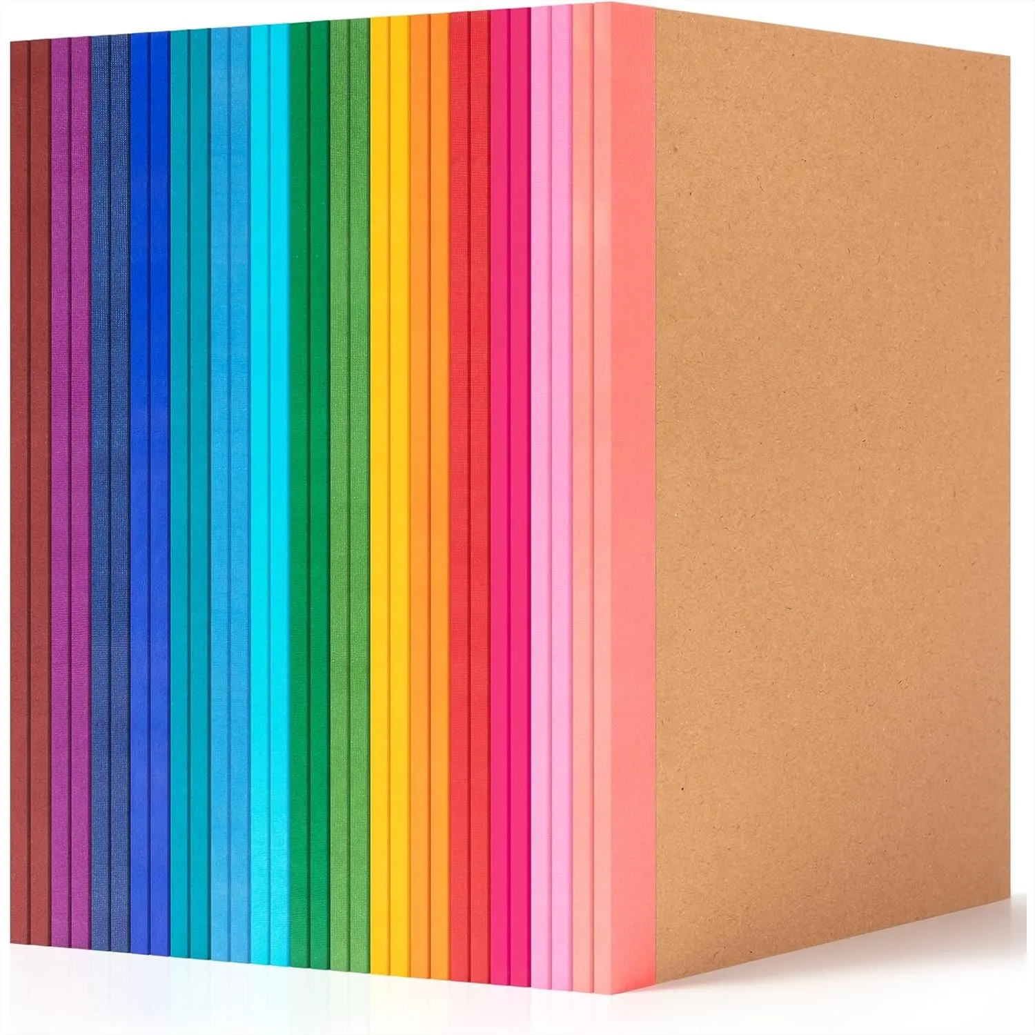 30 Pack Lined Notebook Journals Bulk, A5 College Ruled Composition Notebook, 8.3x5.5 Inch Kraft Cover with Rainbow Spines, 15
30 Pack Lined Notebook Journals Bulk, A5 College Ruled Composition Notebook, 8.3x5.5 Inch Kraft Cover with Rainbow Spines, 15