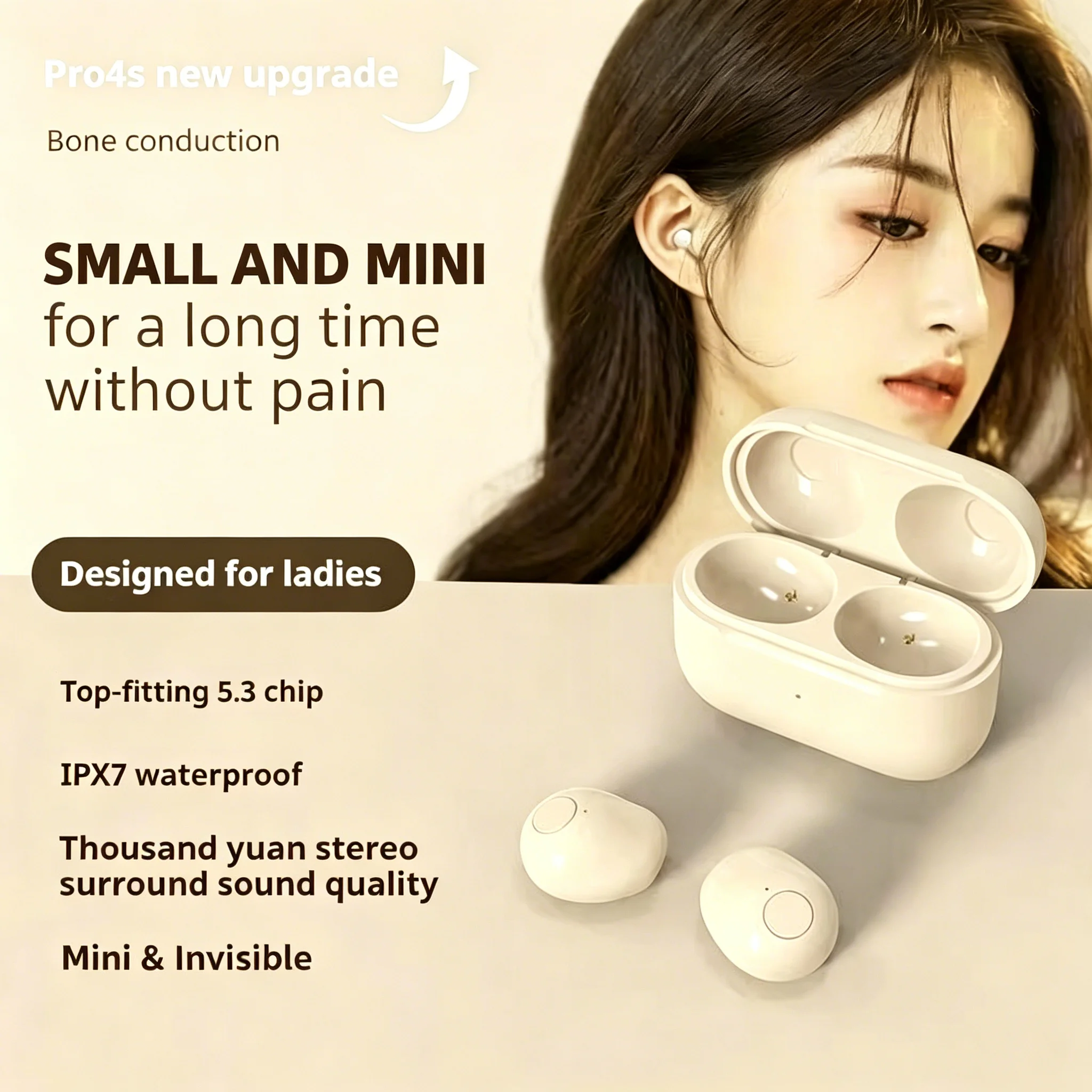 Invisible Mini Bluetooth Earphones Smart Touch Control Battery Display Noise Reduction Headset For Sleep Sport Gaming Music
Invisible Mini Bluetooth Earphones Smart Touch Control Battery Display Noise Reduction Headset For Sleep Sport Gaming Music