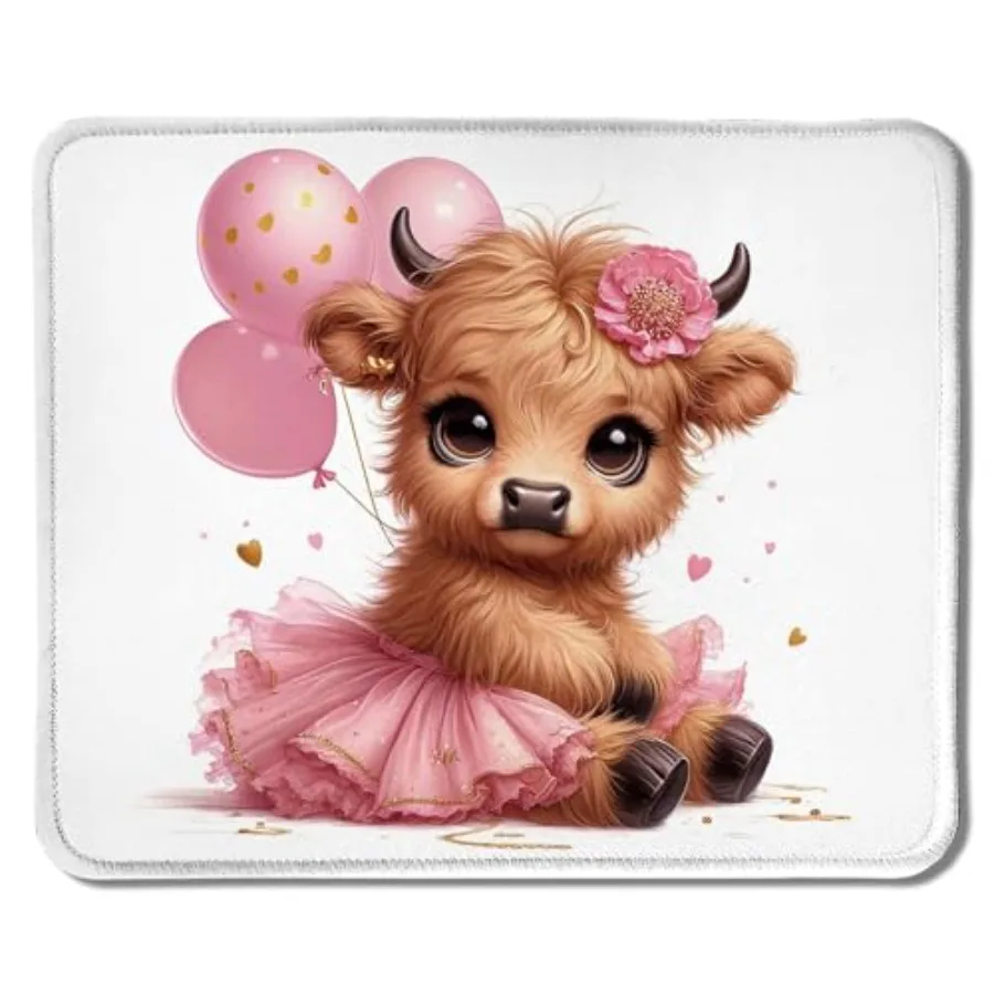 Cute Baby Highland Cow Mouse Pad, Girly Highland Cow Heifer with Balloon Mouse Pads Mousepad for Work Gaming Computers Laptop D
Cute Baby Highland Cow Mouse Pad, Girly Highland Cow Heifer with Balloon Mouse Pads Mousepad for Work Gaming Computers Laptop D
