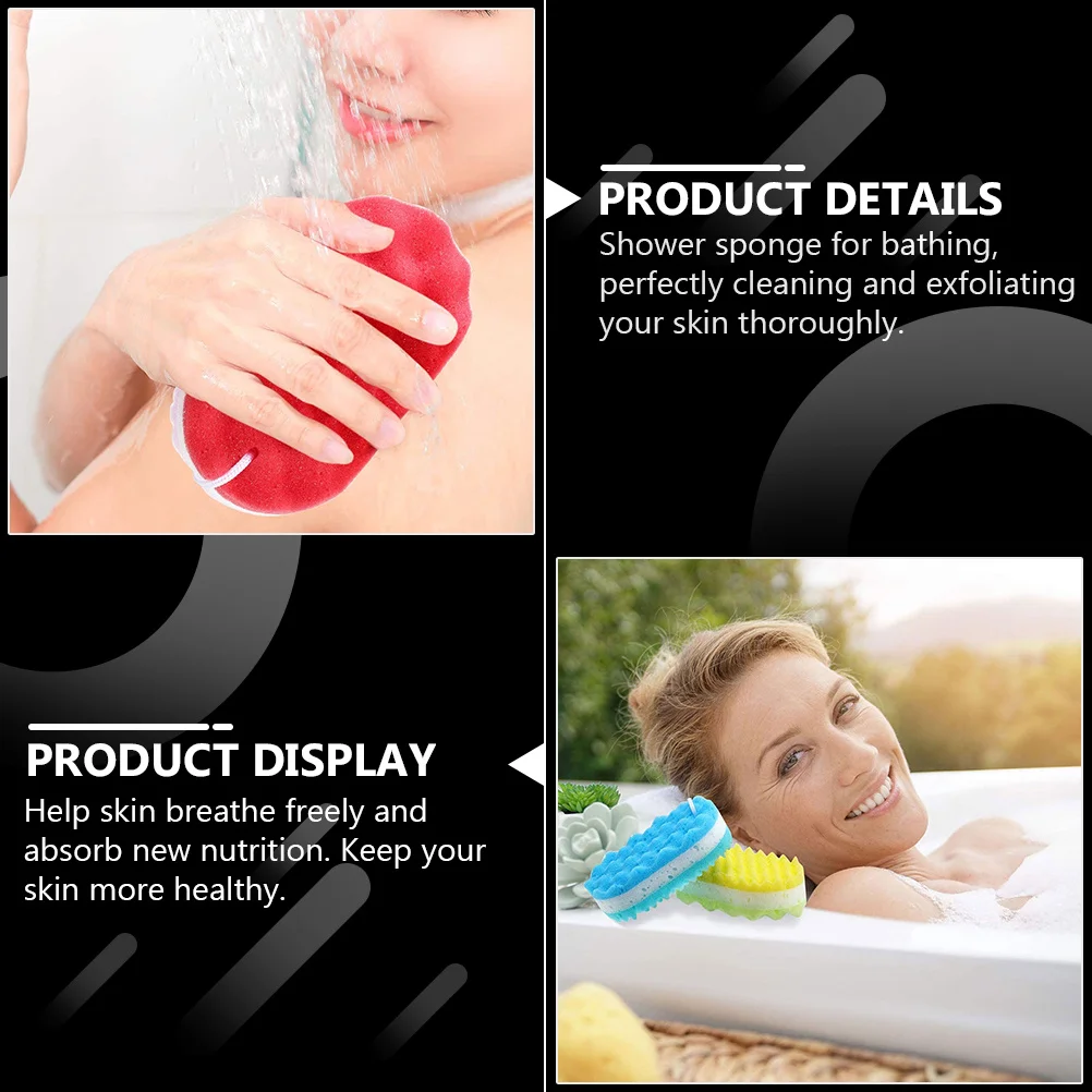 6Pcs Shower Sponge Bath Exfoliating Scrubber Pouf Brush for Thorough Skin Cleansing Removes Oil Smooths Body Surface
6Pcs Shower Sponge Bath Exfoliating Scrubber Pouf Brush for Thorough Skin Cleansing Removes Oil Smooths Body Surface