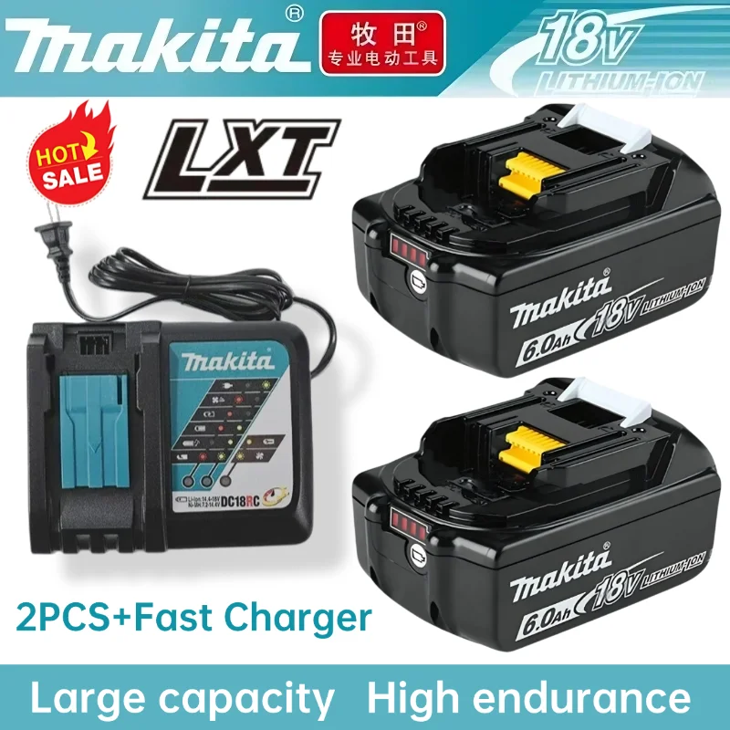 100% Original Makita 18V Battery 6AH Rechargeable , Replaceable LED Lithium-ion, 6.0 Ah 18V LXT BL1860B BL1860BL1850 BL1830
100% Original Makita 18V Battery 6AH Rechargeable , Replaceable LED Lithium-ion, 6.0 Ah 18V LXT BL1860B BL1860BL1850 BL1830