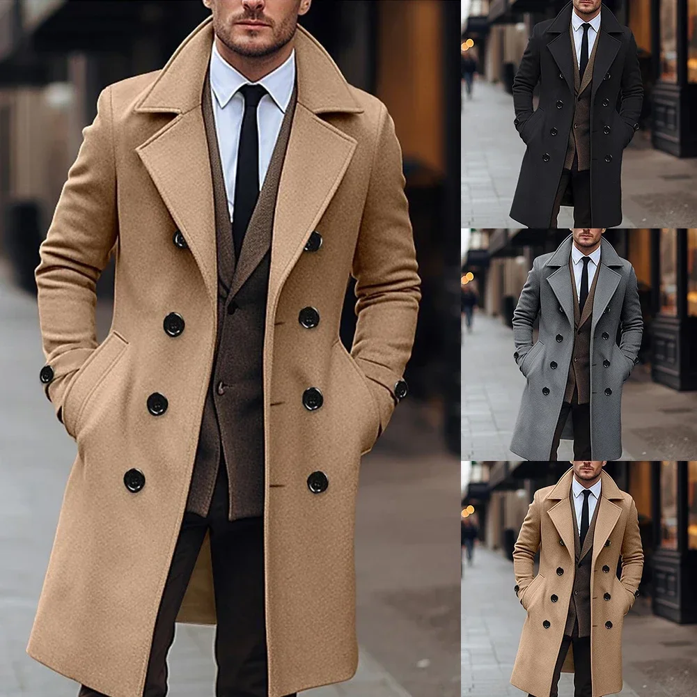 Men Gentleman Winter Double Breasted Lapel Trench Business Gentleman Coat Jacket Outwear Warm Overcoat Windbreaker
Men Gentleman Winter Double Breasted Lapel Trench Business Gentleman Coat Jacket Outwear Warm Overcoat Windbreaker