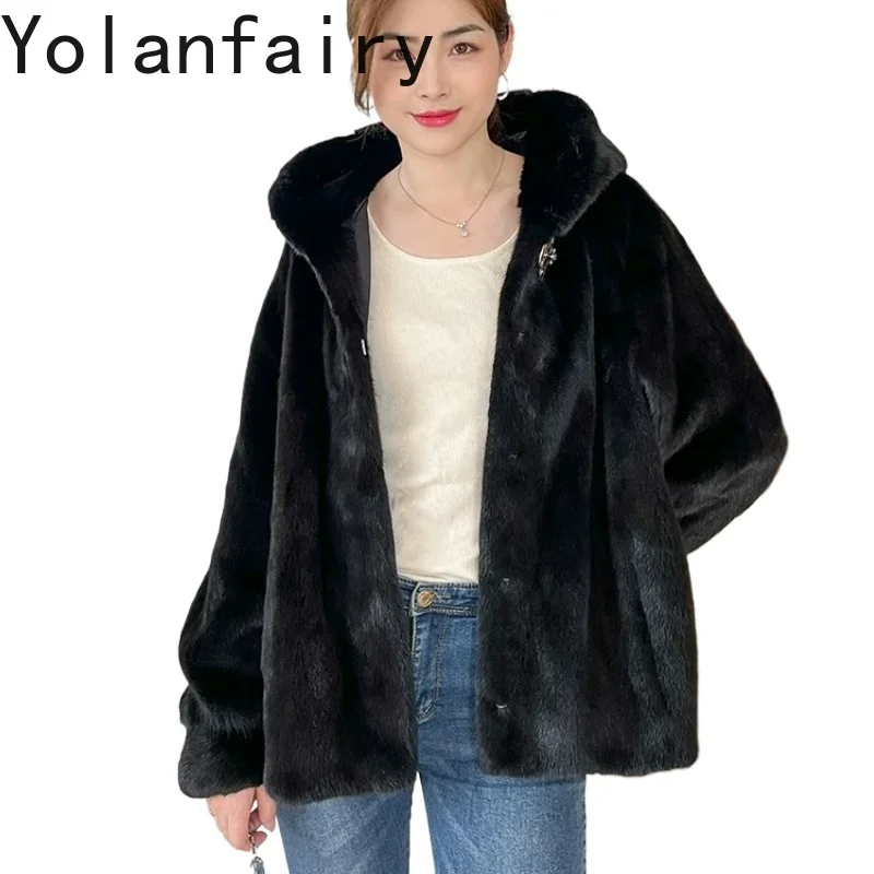 YOLANFAIRY Natural Fur Coat Women Luxury Winter 100% Real Whole Mink Fur Jacket Hooded Short Style Mink Fur Jacket Outerwears
YOLANFAIRY Natural Fur Coat Women Luxury Winter 100% Real Whole Mink Fur Jacket Hooded Short Style Mink Fur Jacket Outerwears