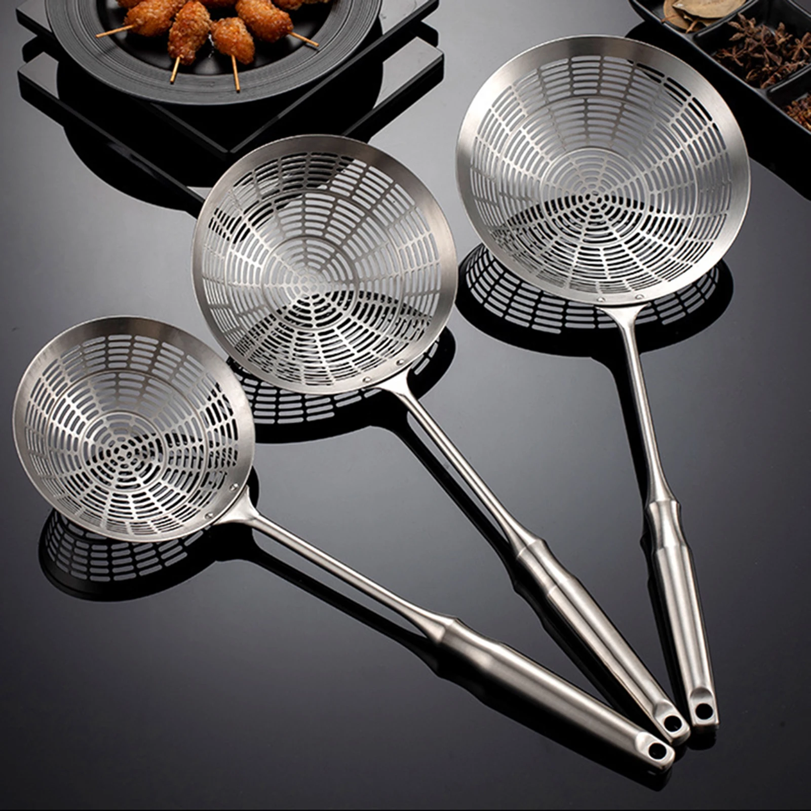 Stainless Steel Frying Strainer French Fries Spoon,Colander,Fryer Scoop Sieve,Multipurpose Practical Strainer Kitchen Supplies
Stainless Steel Frying Strainer French Fries Spoon,Colander,Fryer Scoop Sieve,Multipurpose Practical Strainer Kitchen Supplies