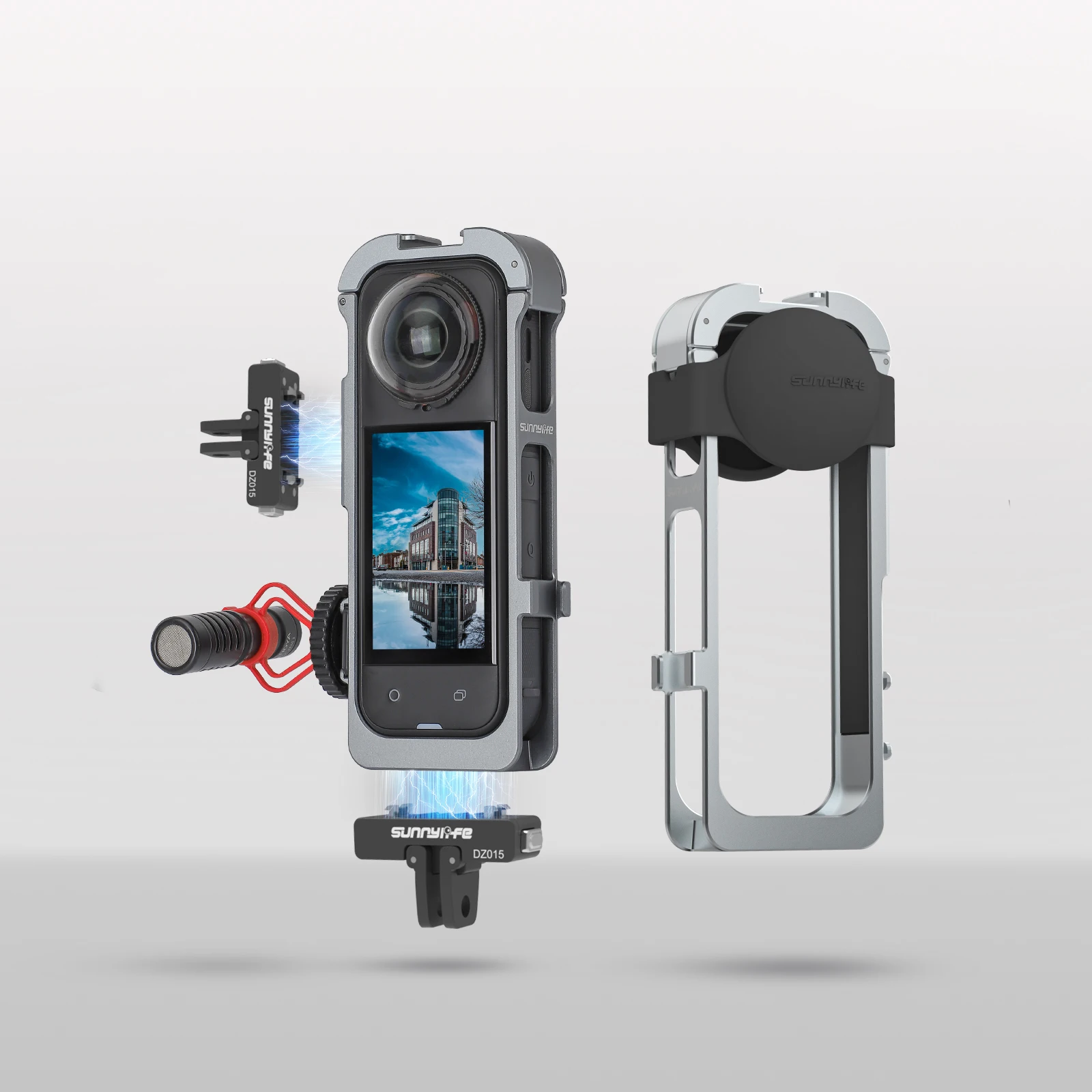 Suitable for Insta360X5 metal rabbit cage frame silicone lens cover protective case
Suitable for Insta360X5 metal rabbit cage frame silicone lens cover protective case