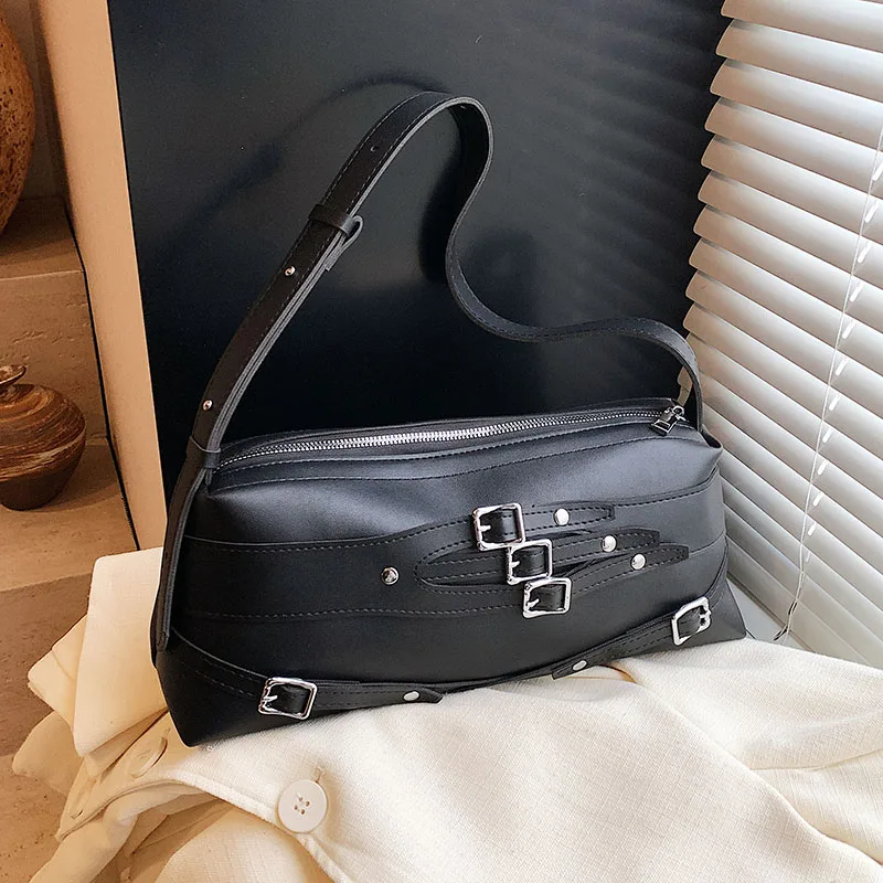 Designer Motorcycle Bag Fashion Casual Women Totes Shoulder Bag Female PU Leather Handbag French Style Underarm Shopping Purse
Designer Motorcycle Bag Fashion Casual Women Totes Shoulder Bag Female PU Leather Handbag French Style Underarm Shopping Purse 