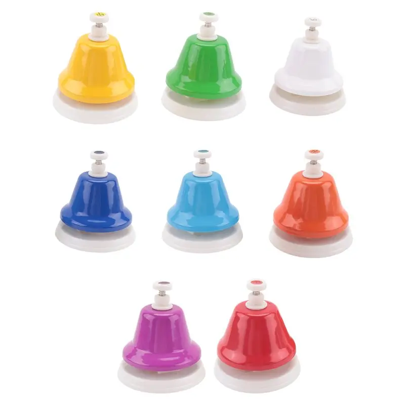 Настольные колокольчики, 8-нотные диатонические металлические ручные колокольчики, музыкальные колокольчики-радуга, музыкальный инструмент для обучения и преподавания, ударный инструмент
Настольные колокольчики, 8-нотные диатонические металлические ручные колокольчики, музыкальные колокольчики-радуга, музыкальный инструмент для обучения и преподавания, ударный инструмент