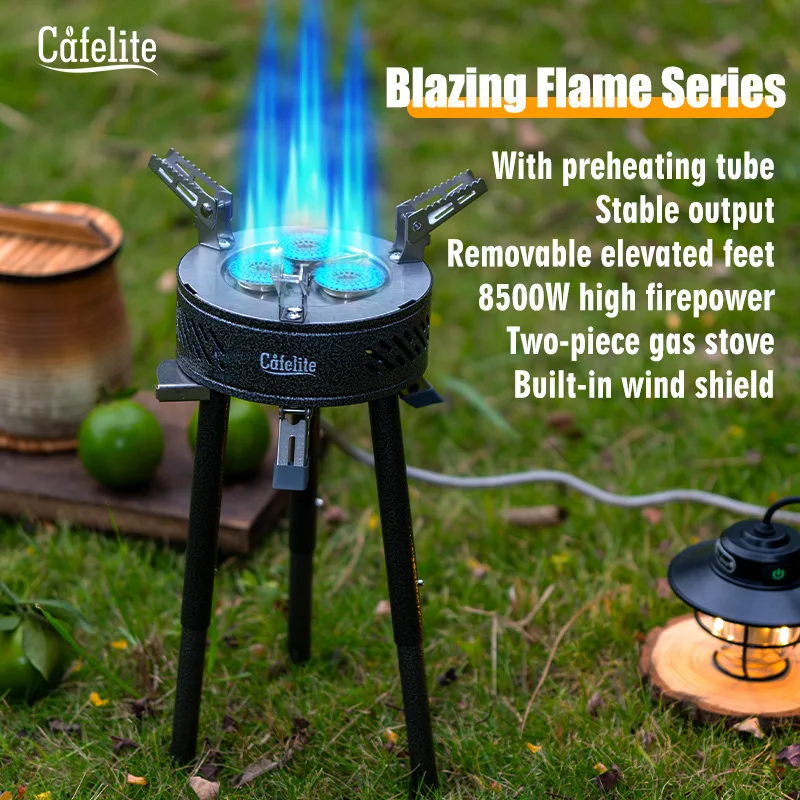 8800W High Power Camping Gas Stove Portable Split Burner Preheating Tube Wind Shield Folding Legs Butane Alpine LPG Canister
8800W High Power Camping Gas Stove Portable Split Burner Preheating Tube Wind Shield Folding Legs Butane Alpine LPG Canister