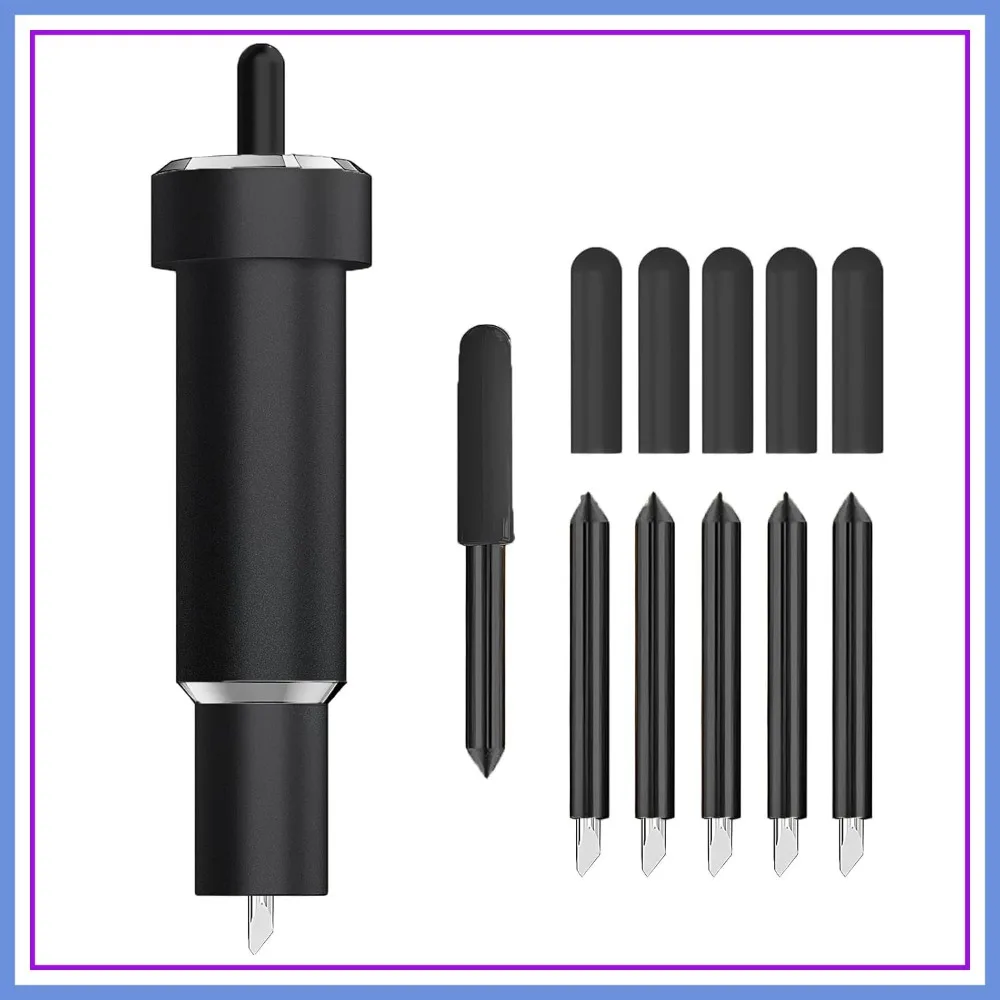 60° Deep Point Blade for Cricut Maker 3/4, Explore 3/4, Air 2, Venture - Cuts Leather, Craft Foam, Aluminum Foil, Magnetic Sheet
60° Deep Point Blade for Cricut Maker 3/4, Explore 3/4, Air 2, Venture - Cuts Leather, Craft Foam, Aluminum Foil, Magnetic Sheet