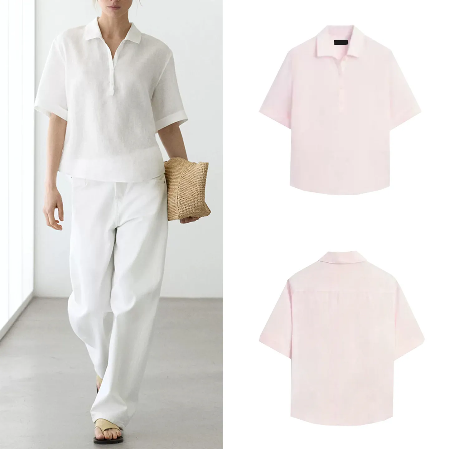 Women's Summer Commute Style Pure Color Short Sleeve Shirt Casual Loose Fit Comfortable Breathable Fashionable
Women's Summer Commute Style Pure Color Short Sleeve Shirt Casual Loose Fit Comfortable Breathable Fashionable