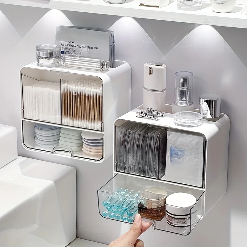 One Wall-Mounted Cosmetic Storage Unit Featuring Drawers - Made of Plastic, No Assembly Needed, Stands Under 27 Inches Tall, with a Storage Capacity of Less Than 3.2 Cubic Feet, Perfect for Bathroom Vanities And Makeup Stations
One Wall-Mounted Cosmetic Storage Unit Featuring Drawers - Made of Plastic, No Assembly Needed, Stands Under 27 Inches Tall, with a Storage Capacity of Less Than 3.2 Cubic Feet, Perfect for Bathroom Vanities And Makeup Stations