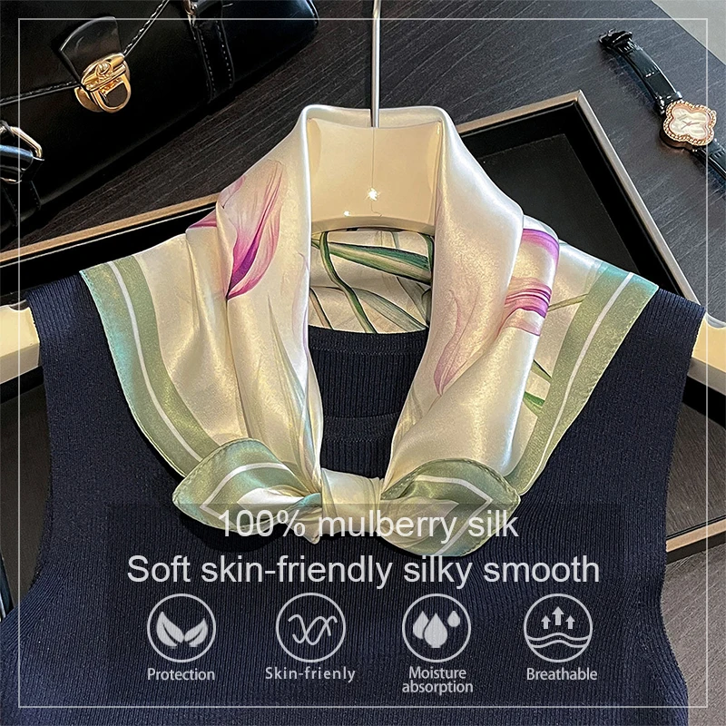 2026 Fashion 100% Real Silk Scarf 53Cm Square Bandelet Women's Silk Temperament Small Scarf Neck Floral Wrap Printed Scarves
2026 Fashion 100% Real Silk Scarf 53Cm Square Bandelet Women's Silk Temperament Small Scarf Neck Floral Wrap Printed Scarves